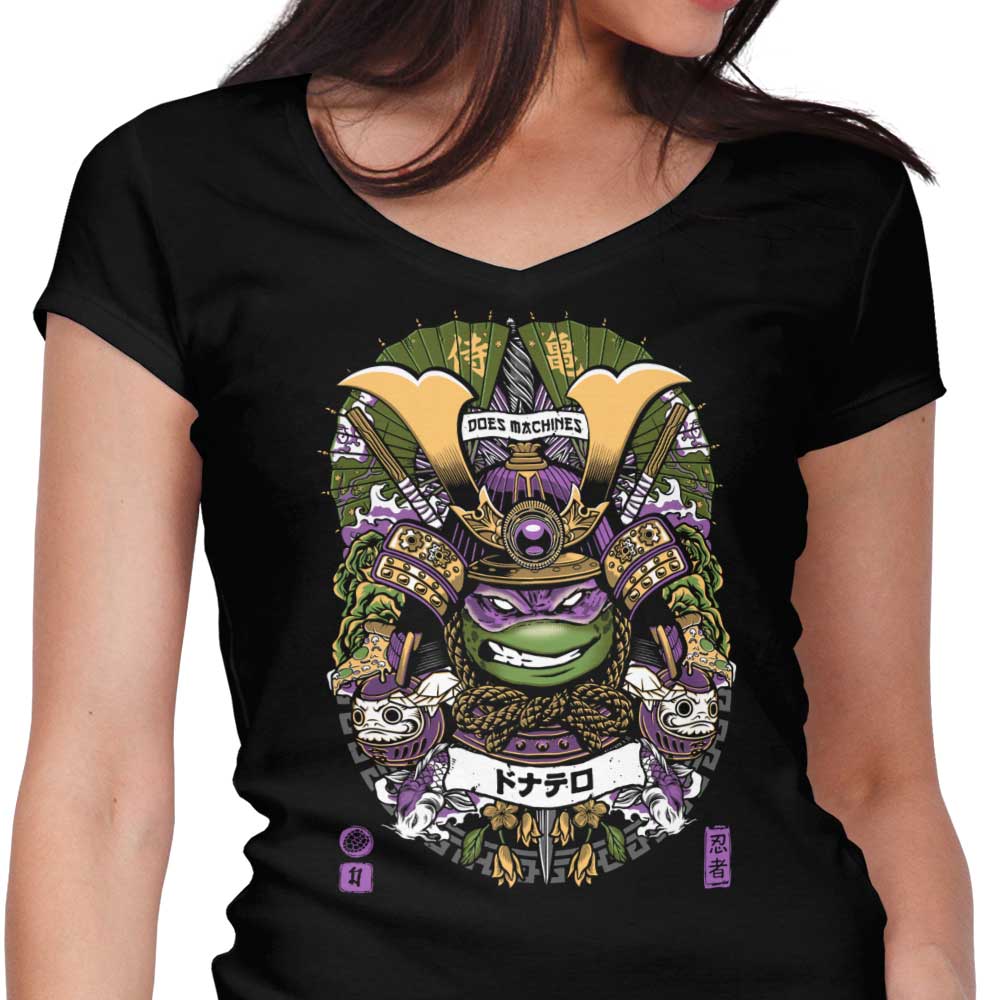 Samurai Machinist Women's V-Neck - Adult & Kids T-Shirts, Sweatshirts & Hoodies apparel design preview 1