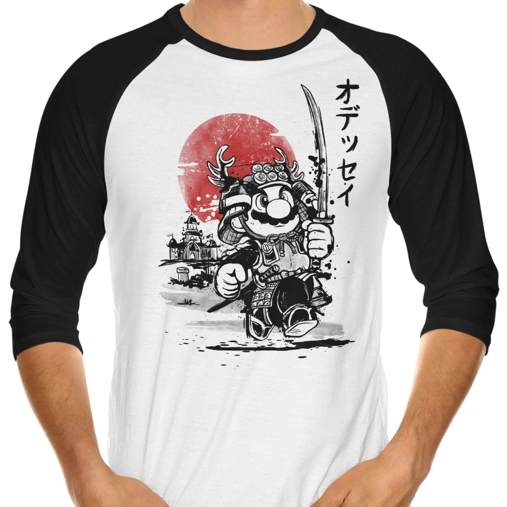 Samurai Odyssey 3/4 Sleeve Raglan - Adult & Kids T-Shirts, Sweatshirts & Hoodies apparel design preview 1
