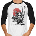 Samurai Odyssey 3/4 Sleeve Raglan - Adult & Kids T-Shirts, Sweatshirts & Hoodies apparel design preview 1