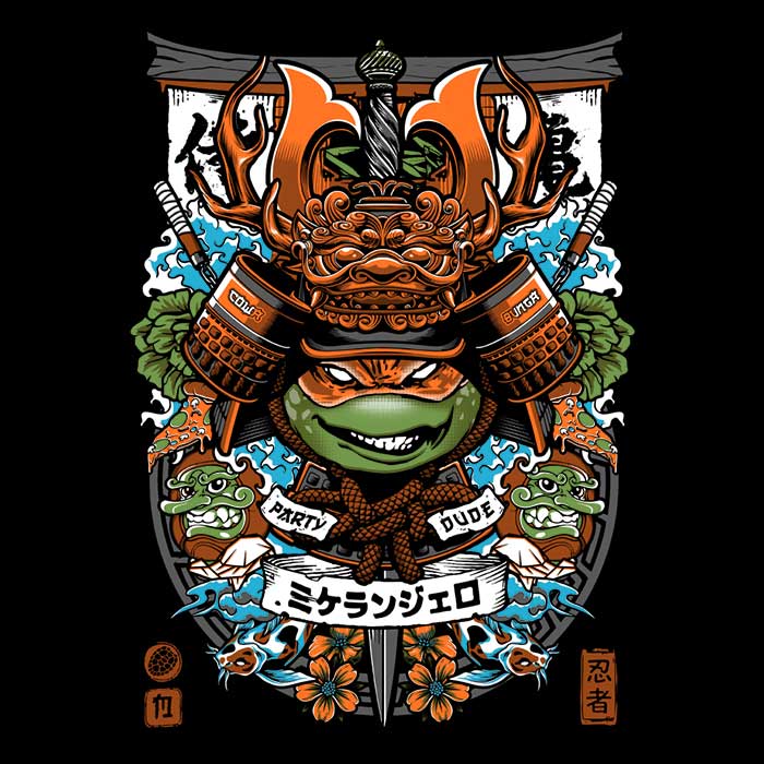Samurai Partier Men's Apparel - Adult & Kids T-Shirts, Sweatshirts & Hoodies apparel design preview 2
