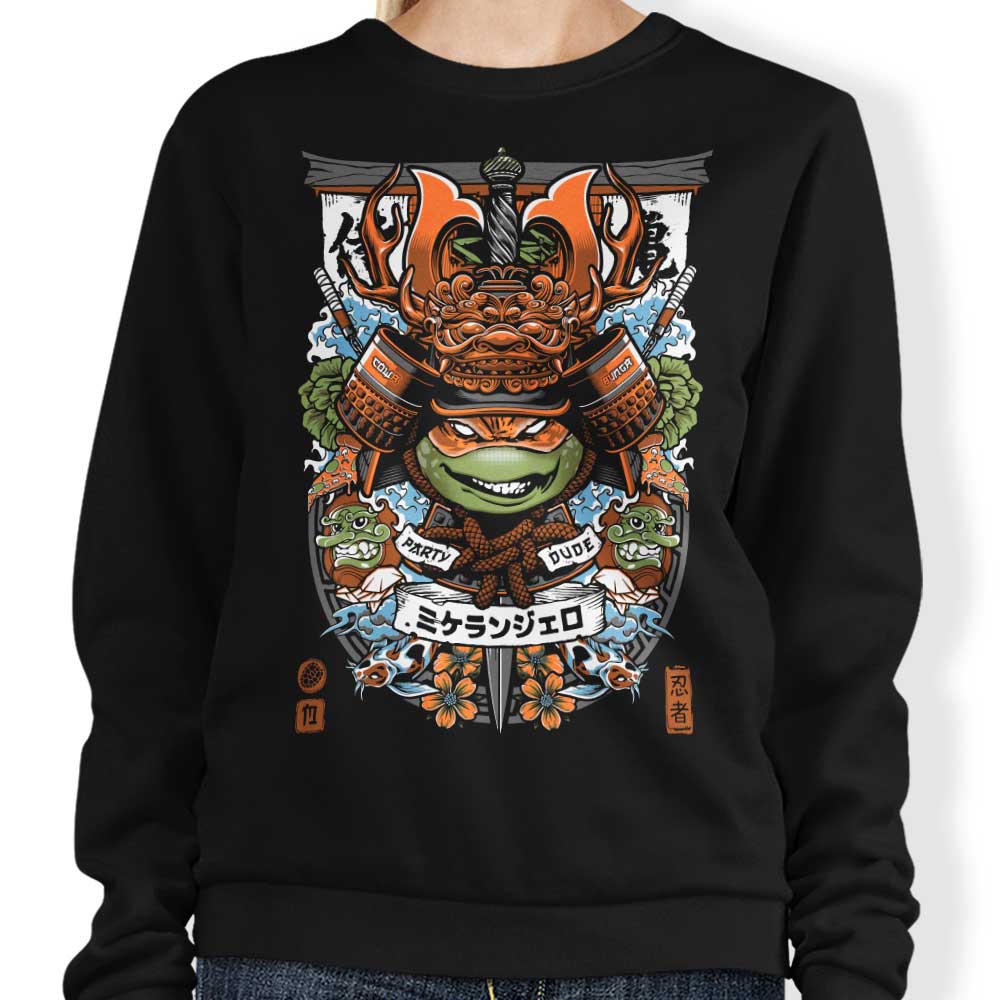 Samurai Partier - Adult & Kids T-Shirts, Sweatshirts & Hoodies apparel design preview 1