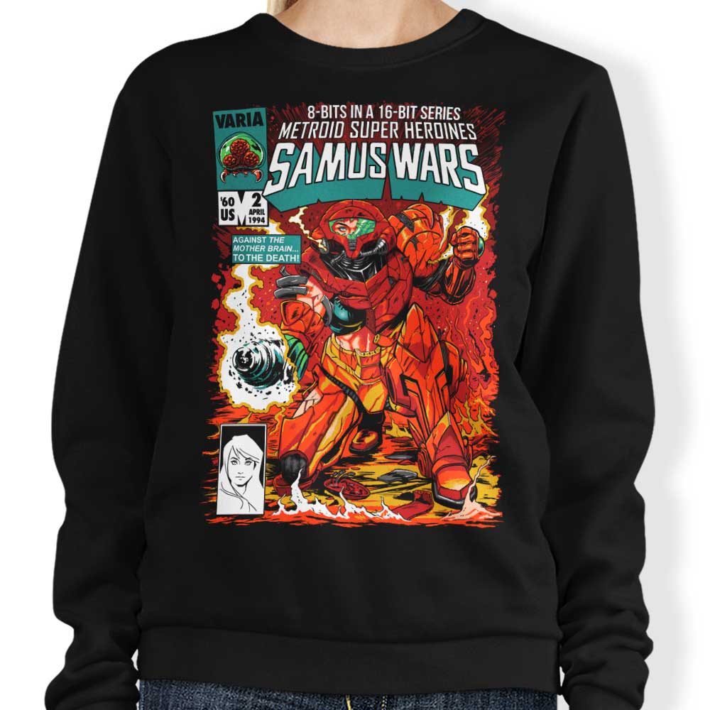 Samus Wars - Adult & Kids T-Shirts, Sweatshirts & Hoodies apparel design preview 1