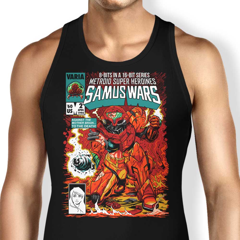 Samus Wars Tank Top - Adult & Kids T-Shirts, Sweatshirts & Hoodies apparel design preview 1