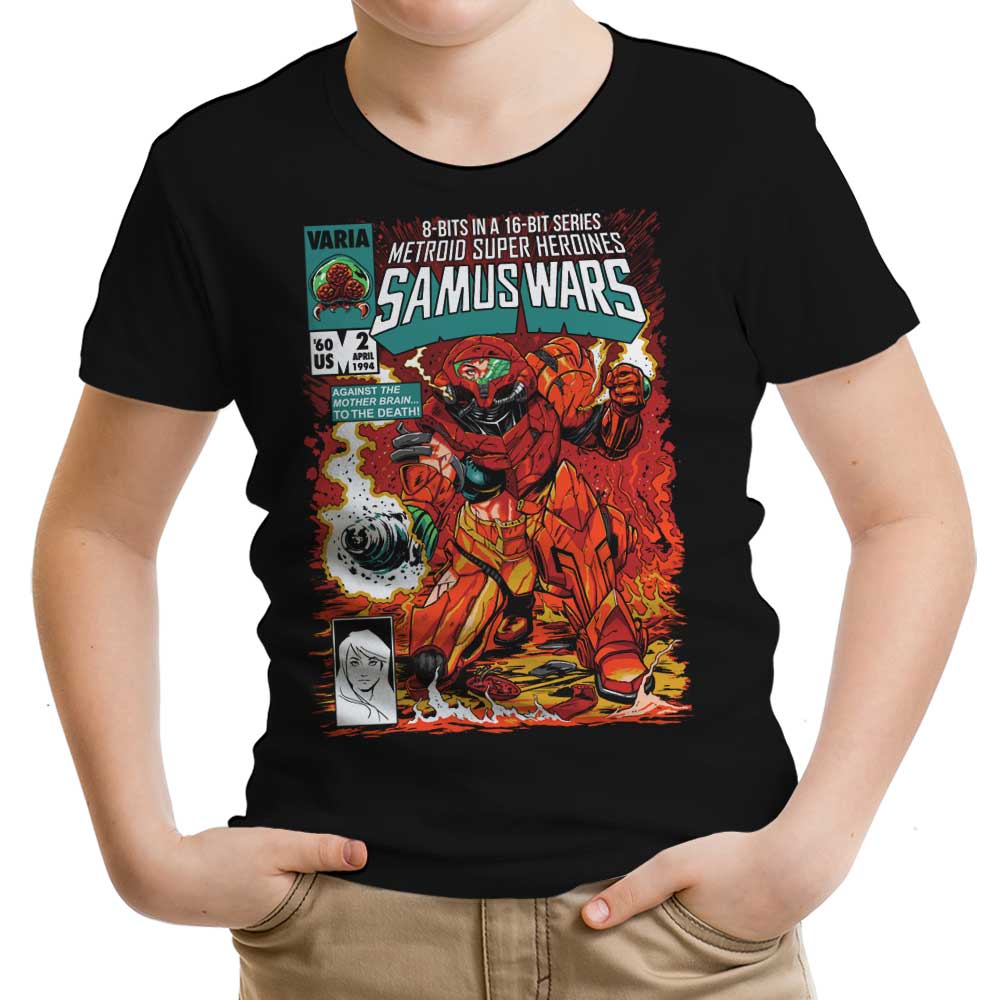Samus Wars Youth Apparel - Adult & Kids T-Shirts, Sweatshirts & Hoodies apparel design preview 1