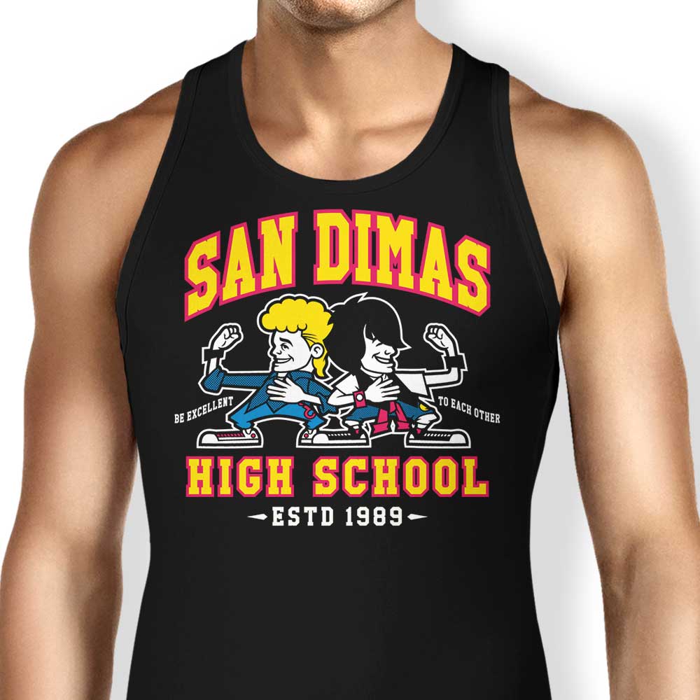 San Dimas High School Tank Top - Adult & Kids T-Shirts, Sweatshirts & Hoodies apparel design preview 1