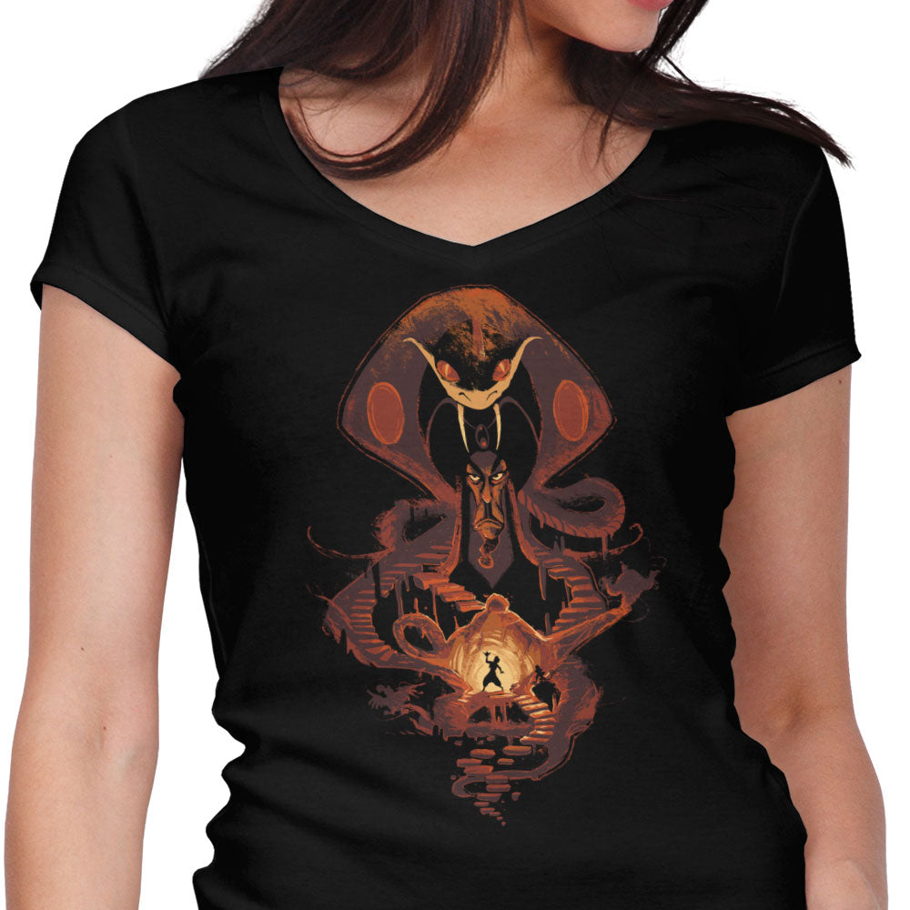 Sand Nightmare Women's V-Neck - Adult & Kids T-Shirts, Sweatshirts & Hoodies apparel design preview 1