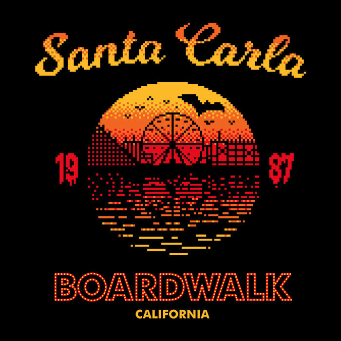 Santa Carla Sunset Men's Apparel - Adult & Kids T-Shirts, Sweatshirts & Hoodies apparel design preview 2