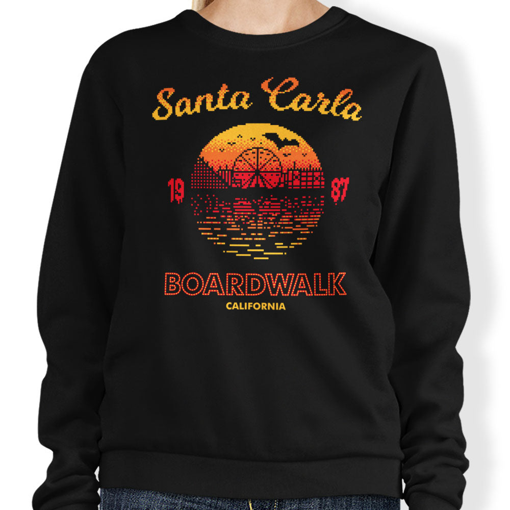 Santa Carla Sunset - Adult & Kids T-Shirts, Sweatshirts & Hoodies apparel design preview 1