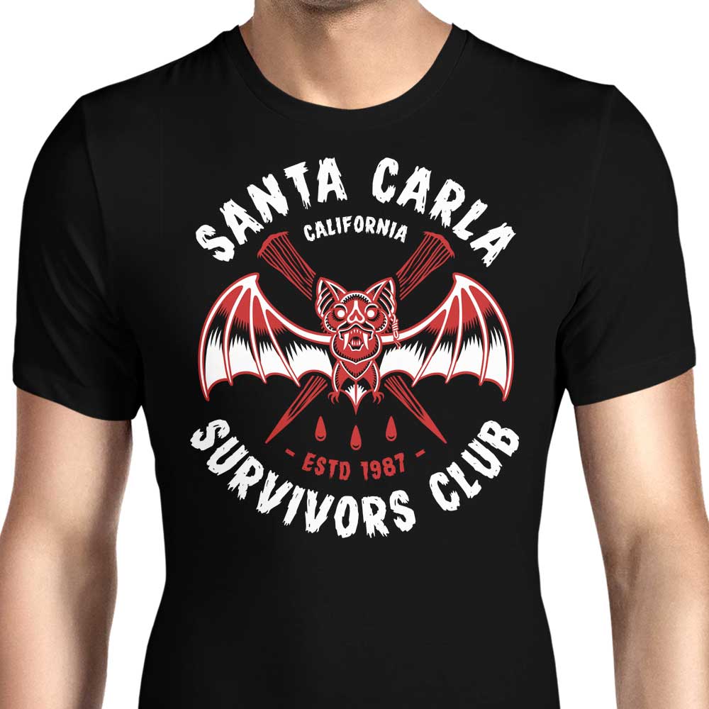 Santa Carla Survivors Men's Apparel - Adult & Kids T-Shirts, Sweatshirts & Hoodies apparel design preview 1