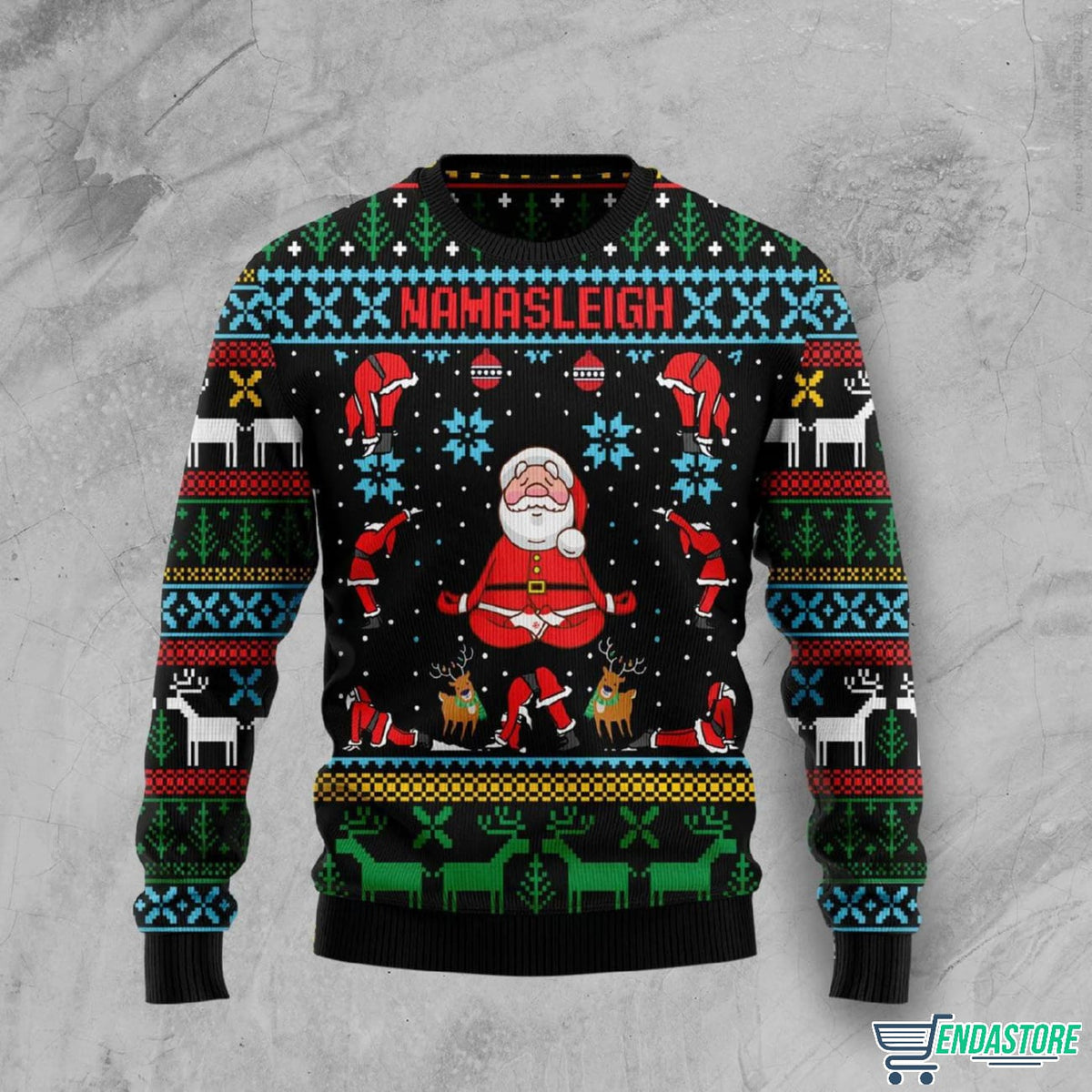Santa Namasleigh Ugly Christmas Sweater product image