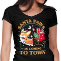 Santa Paws Women's V-Neck - Adult & Kids T-Shirts, Sweatshirts & Hoodies apparel design preview 1