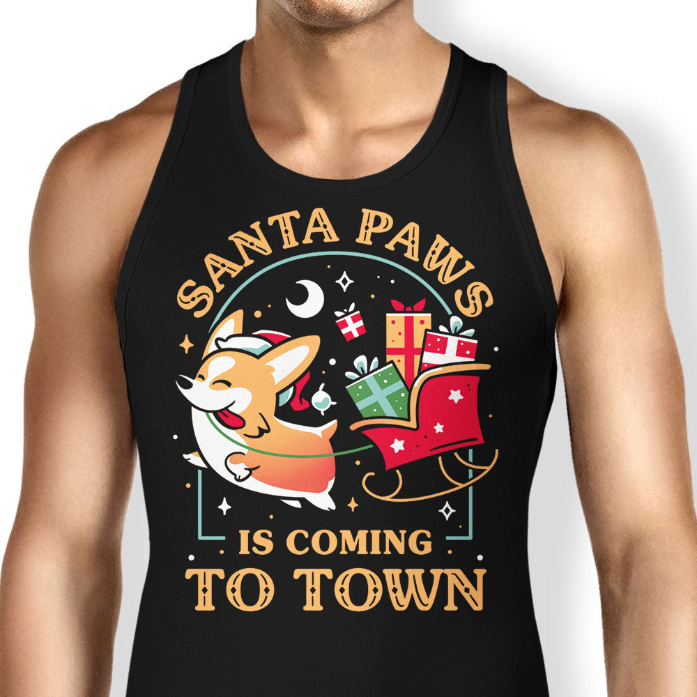 Santa Paws Tank Top - Adult & Kids T-Shirts, Sweatshirts & Hoodies apparel design preview 1