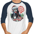 Santa Where You At? 3/4 Sleeve Raglan - Adult & Kids T-Shirts, Sweatshirts & Hoodies apparel design preview 1
