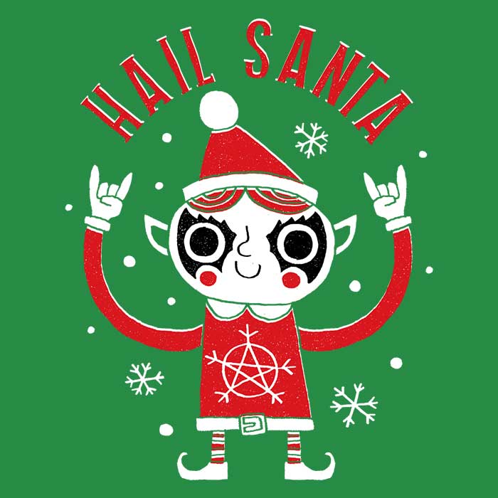 Santa Worship Women's Apparel - Adult & Kids T-Shirts, Sweatshirts & Hoodies apparel design preview 2