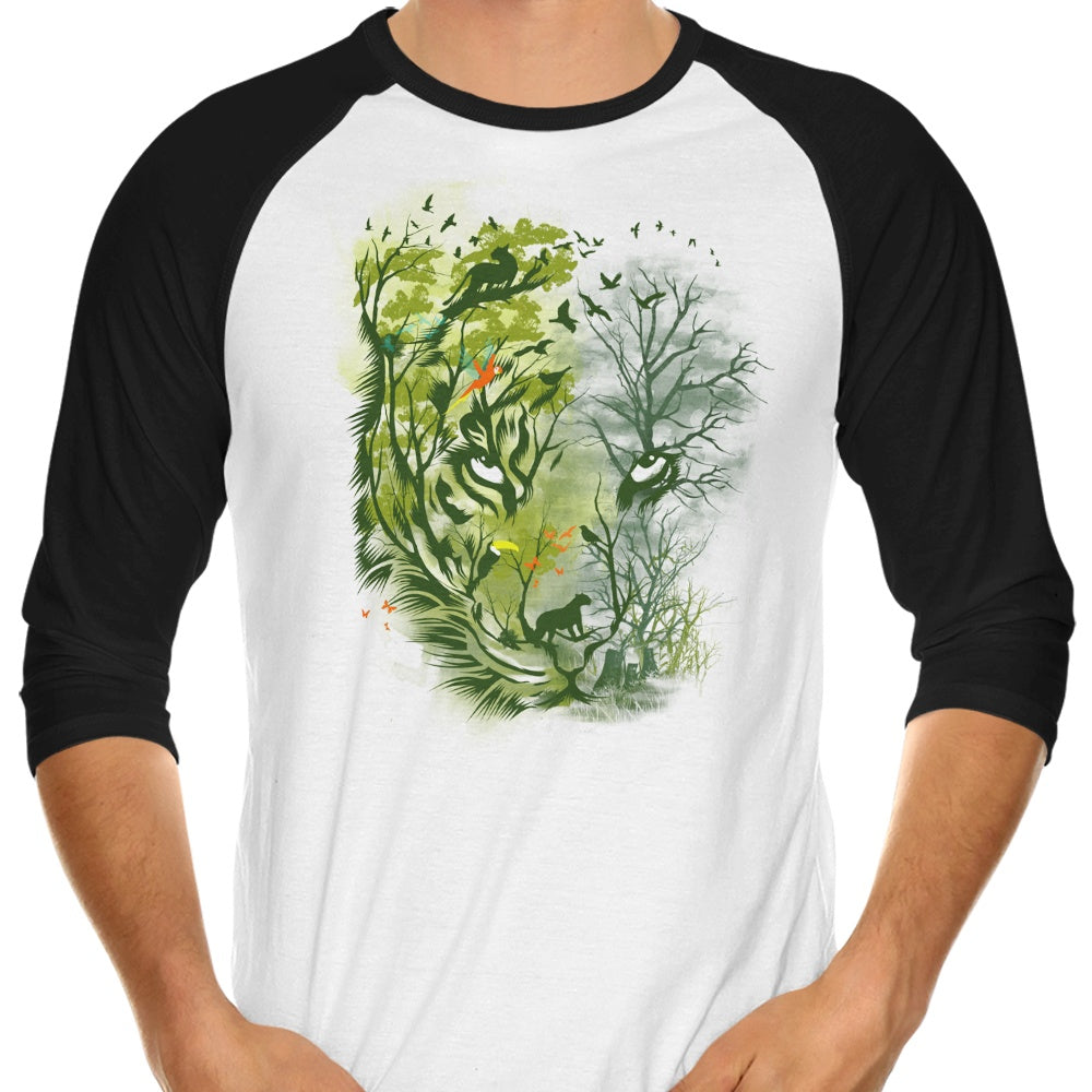 Save the Amazon 3/4 Sleeve Raglan - Adult & Kids T-Shirts, Sweatshirts & Hoodies apparel design preview 1
