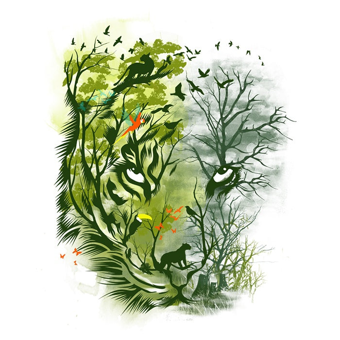 Save the Amazon 3/4 Sleeve Raglan - Adult & Kids T-Shirts, Sweatshirts & Hoodies apparel design preview 2