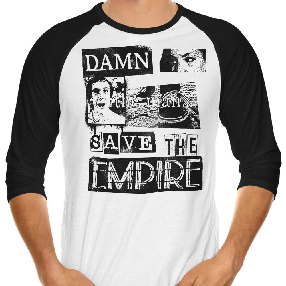 Save the Empire 3/4 Sleeve Raglan - Adult & Kids T-Shirts, Sweatshirts & Hoodies apparel design preview 1