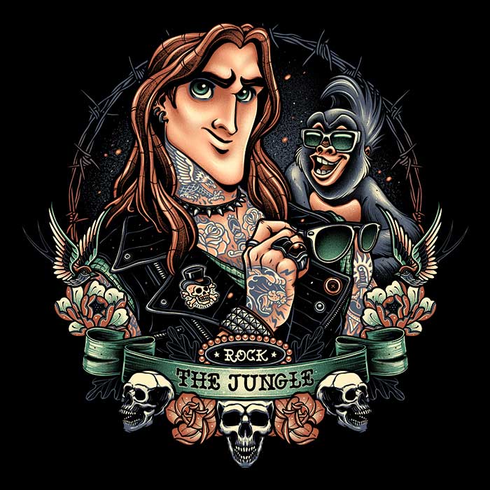 Save the Jungle Ringer - Adult & Kids T-Shirts, Sweatshirts & Hoodies apparel design preview 2