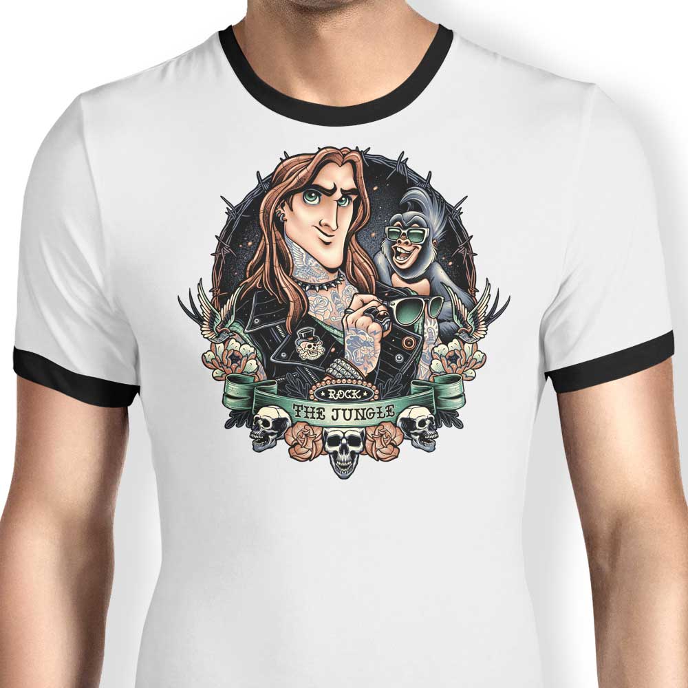 Save the Jungle Ringer - Adult & Kids T-Shirts, Sweatshirts & Hoodies apparel design preview 1