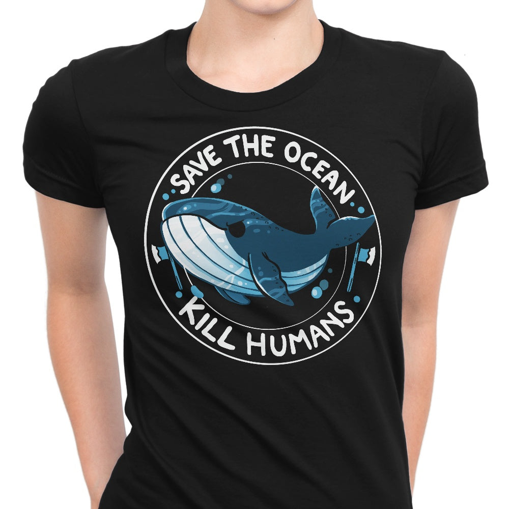 Save the Ocean Women's Apparel - Adult & Kids T-Shirts, Sweatshirts & Hoodies apparel design preview 1