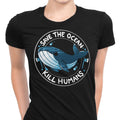 Save the Ocean Women's Apparel - Adult & Kids T-Shirts, Sweatshirts & Hoodies apparel design preview 1