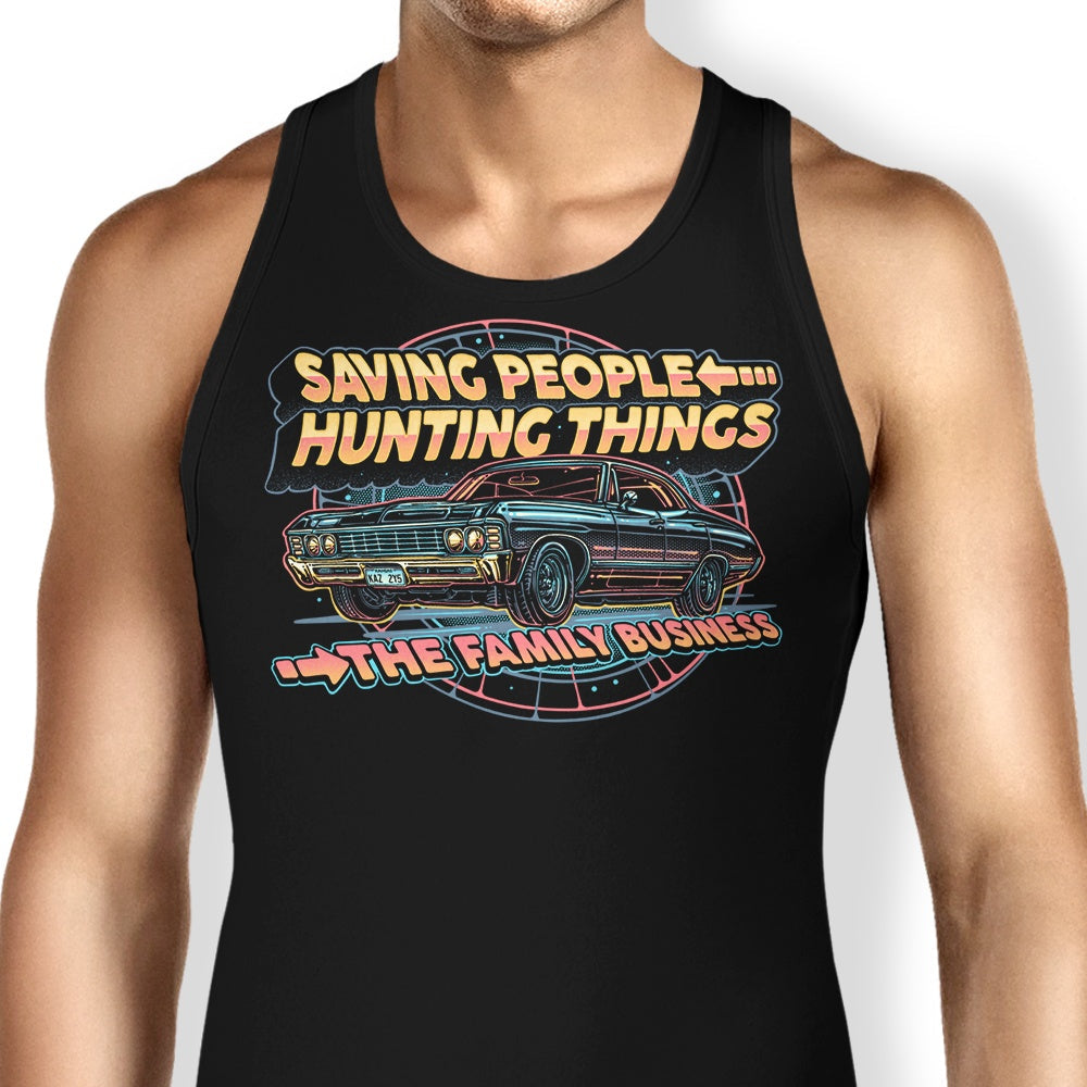 Saving People, Hunting Things Tank Top - Adult & Kids T-Shirts, Sweatshirts & Hoodies apparel design preview 1