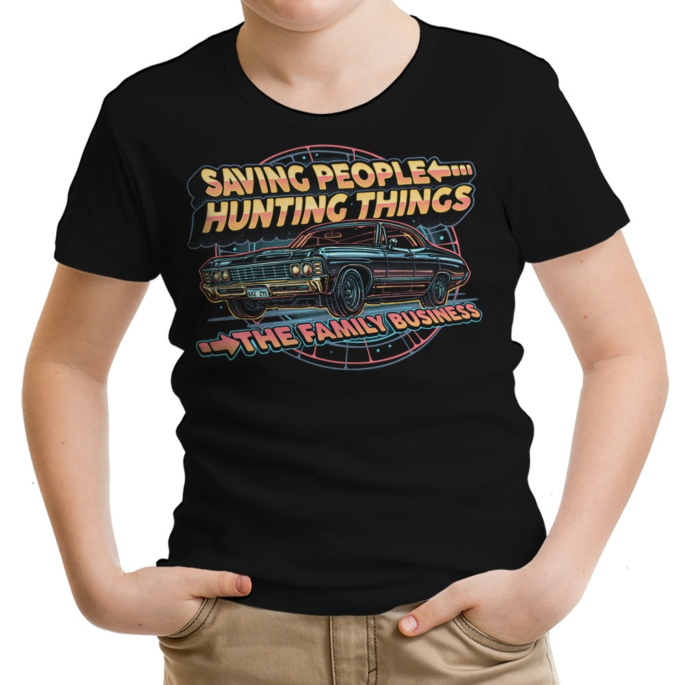 Saving People, Hunting Things Youth Apparel - Adult & Kids T-Shirts, Sweatshirts & Hoodies apparel design preview 1