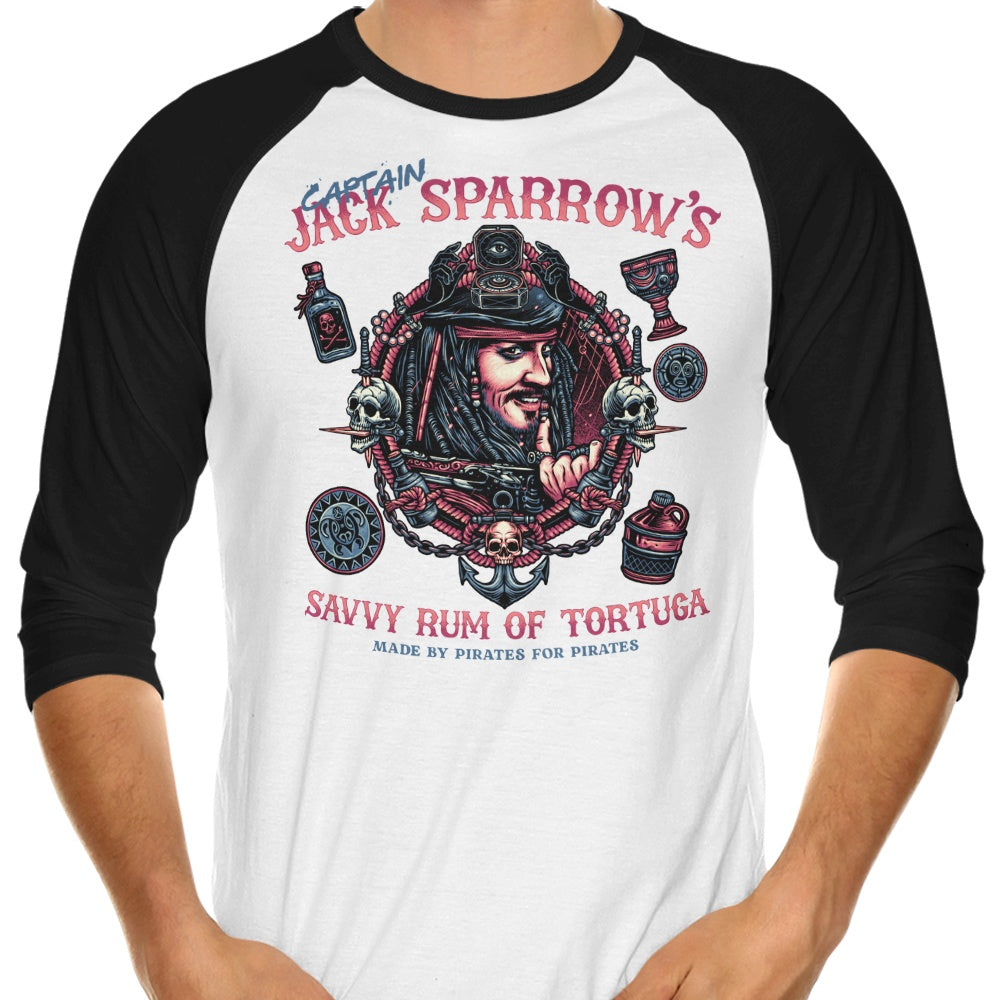 Savvy Rum 3/4 Sleeve Raglan - Adult & Kids T-Shirts, Sweatshirts & Hoodies apparel design preview 1