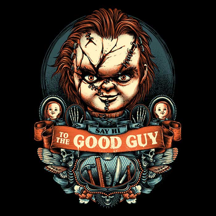 Say Hi to the Good Guy Men's Apparel - Adult & Kids T-Shirts, Sweatshirts & Hoodies apparel design preview 2