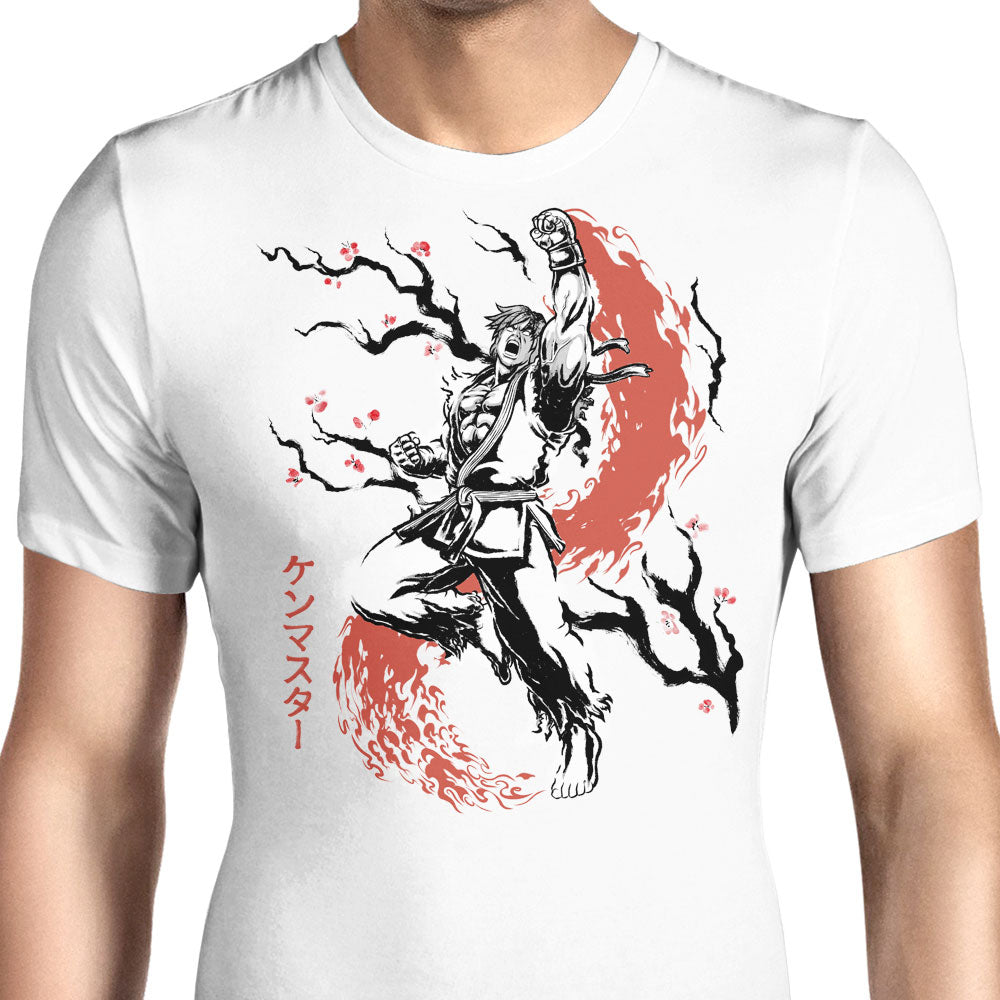 Scarlet Flame Sumi-e Men's Apparel - Adult & Kids T-Shirts, Sweatshirts & Hoodies apparel design preview 1