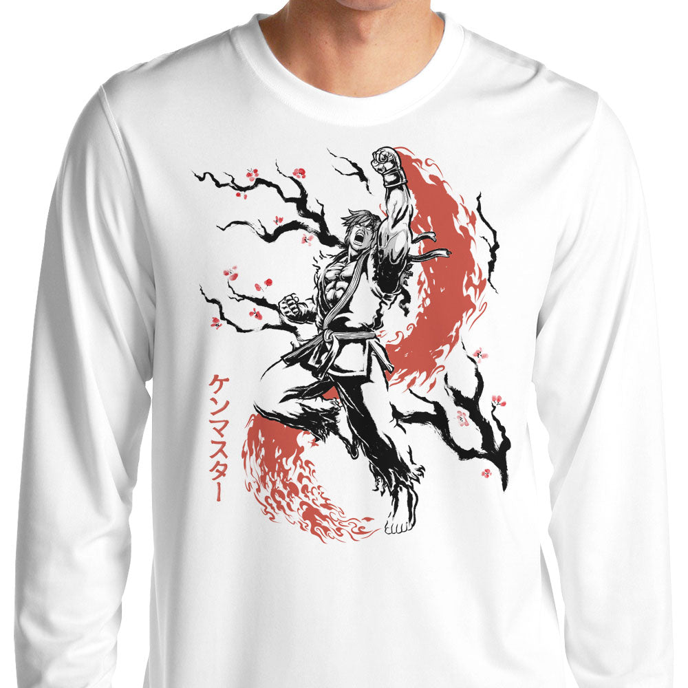 Scarlet Flame Sumi-e - Adult & Kids T-Shirts, Sweatshirts & Hoodies apparel design preview 1