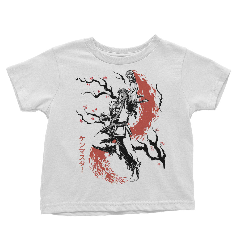Scarlet Flame Sumi-e Youth Apparel - Adult & Kids T-Shirts, Sweatshirts & Hoodies apparel design preview 2