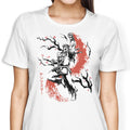 Scarlet Flame Sumi-e Women's Apparel - Adult & Kids T-Shirts, Sweatshirts & Hoodies apparel design preview 1