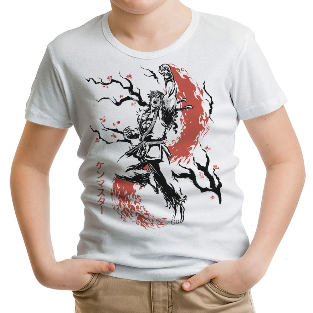Scarlet Flame Sumi-e Youth Apparel - Adult & Kids T-Shirts, Sweatshirts & Hoodies apparel design preview 1