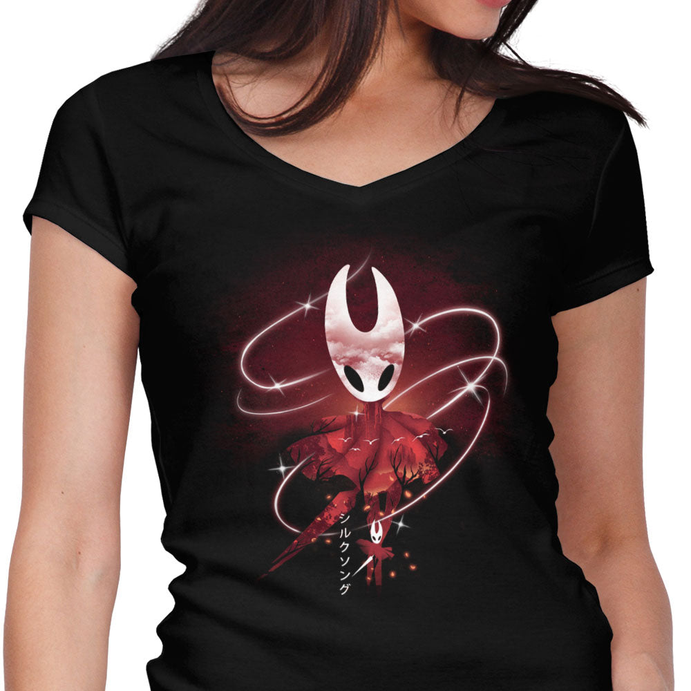 Scarlet Song Women's V-Neck - Adult & Kids T-Shirts, Sweatshirts & Hoodies apparel design preview 1