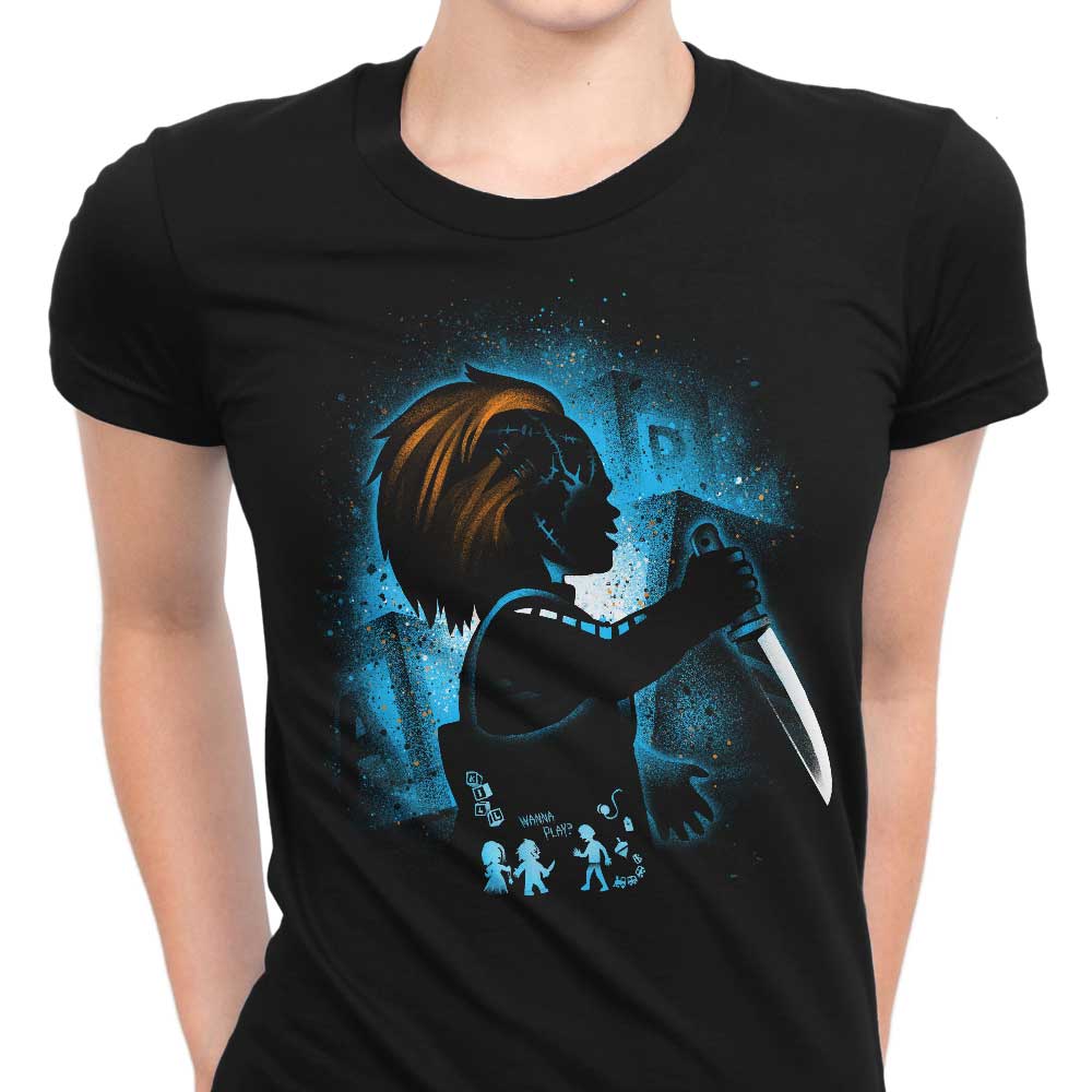 Scary Doll Women's Apparel - Adult & Kids T-Shirts, Sweatshirts & Hoodies apparel design preview 1