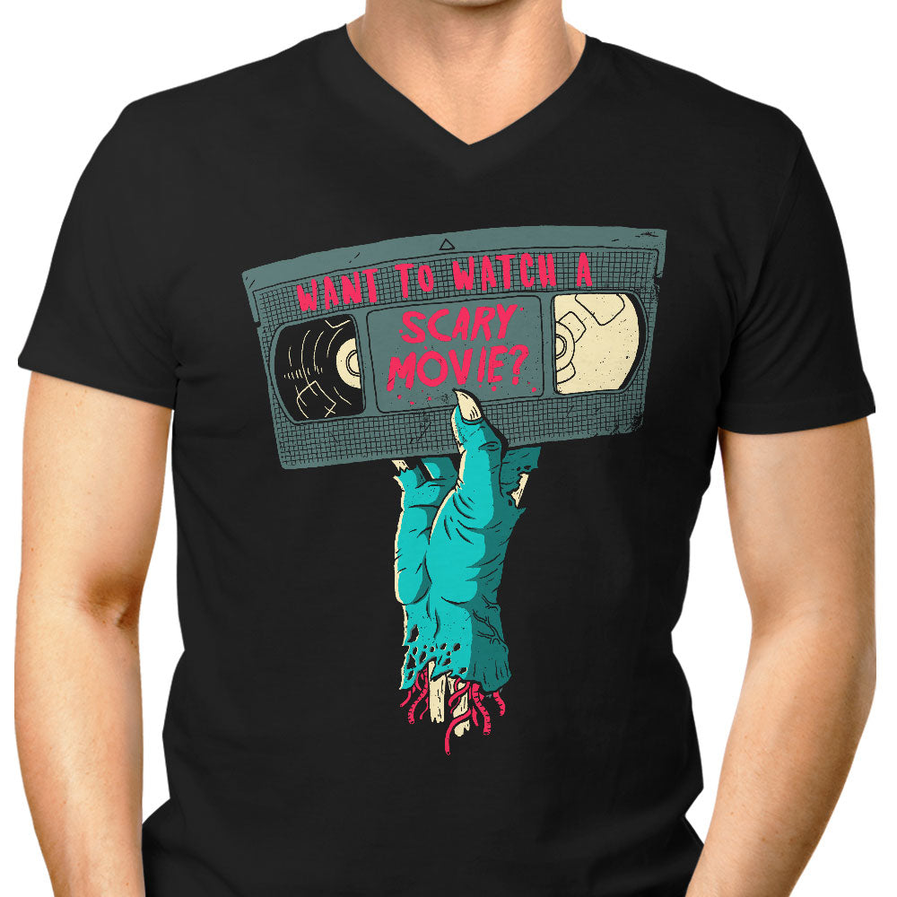Scary Movie Men's V-Neck - Adult & Kids T-Shirts, Sweatshirts & Hoodies apparel design preview 1