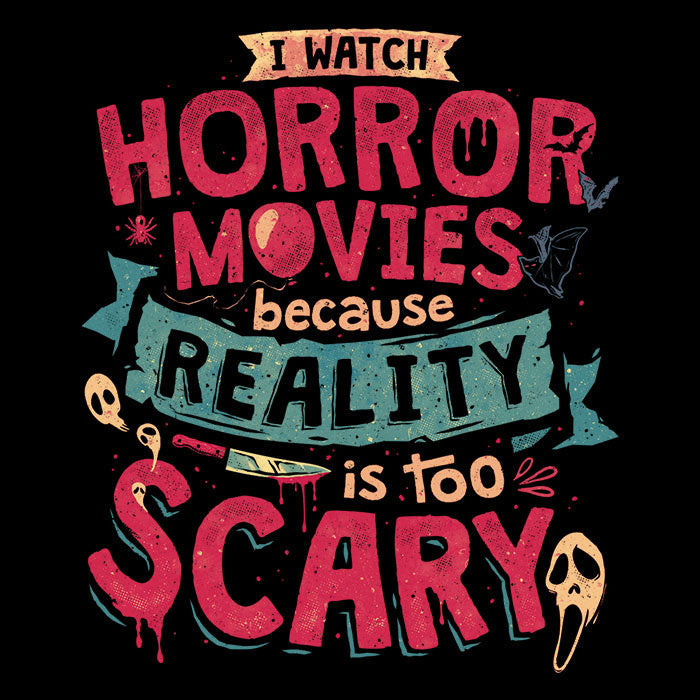 Scary Reality Men's V-Neck - Adult & Kids T-Shirts, Sweatshirts & Hoodies apparel design preview 2