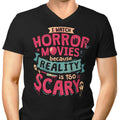 Scary Reality Men's V-Neck - Adult & Kids T-Shirts, Sweatshirts & Hoodies apparel design preview 1