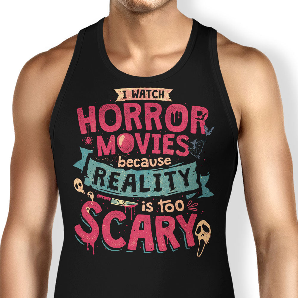 Scary Reality Tank Top - Adult & Kids T-Shirts, Sweatshirts & Hoodies apparel design preview 1