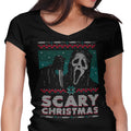 Scary Ugly Christmas Women's V-Neck - Adult & Kids T-Shirts, Sweatshirts & Hoodies apparel design preview 1
