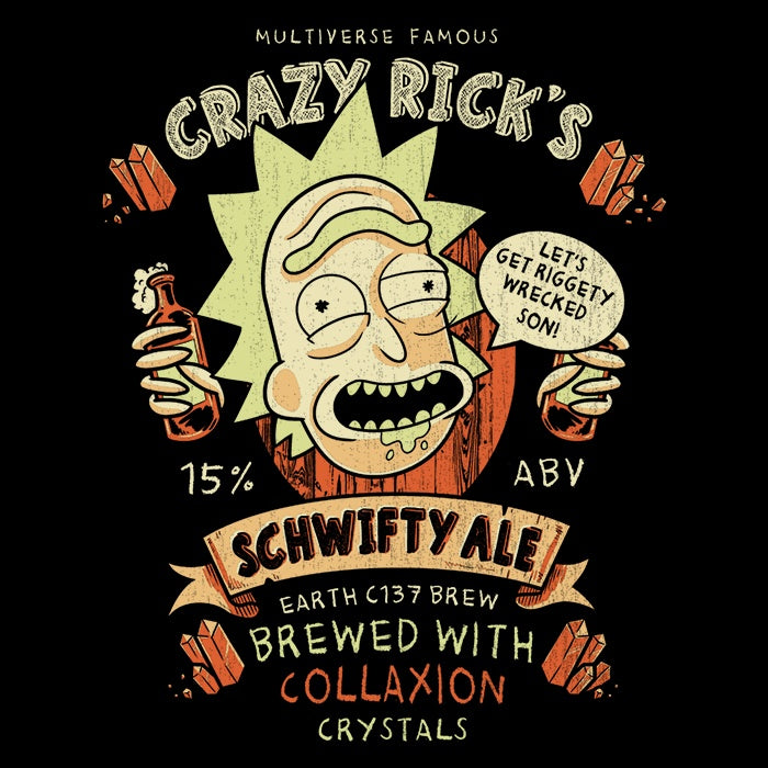 Schwifty Ale - Adult & Kids T-Shirts, Sweatshirts & Hoodies apparel design preview 2