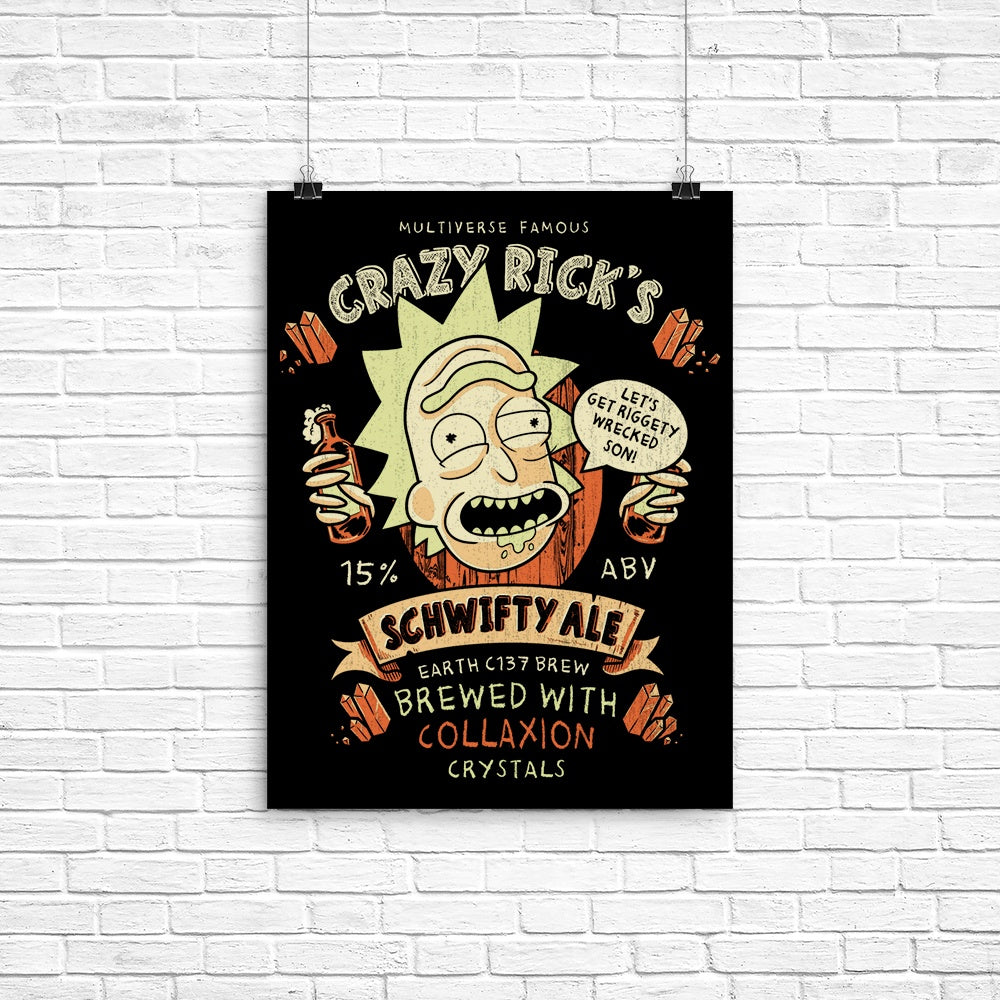 Schwifty Ale Poster - Adult & Kids T-Shirts, Sweatshirts & Hoodies apparel design preview 1