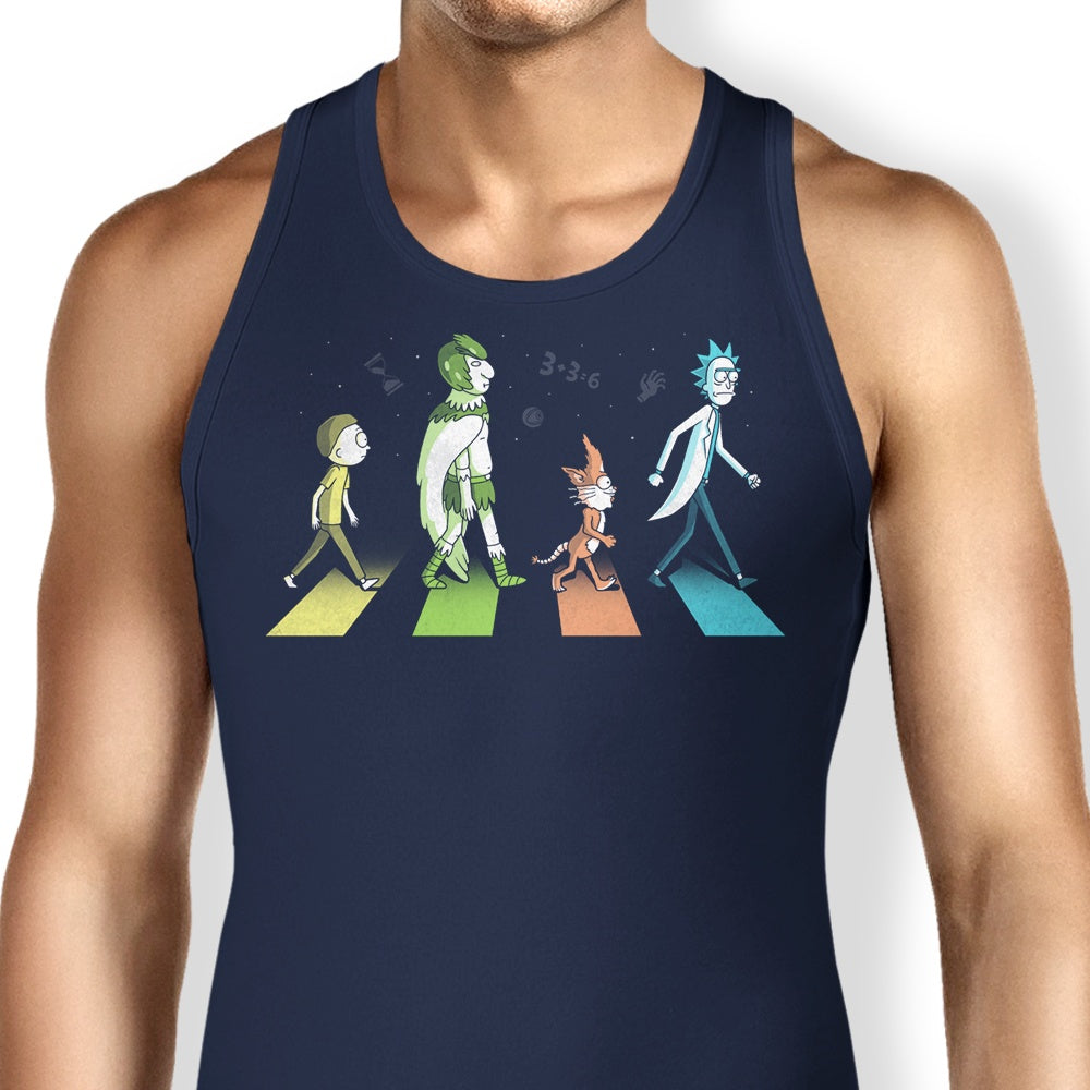 Schwifty Road Tank Top - Adult & Kids T-Shirts, Sweatshirts & Hoodies apparel design preview 1