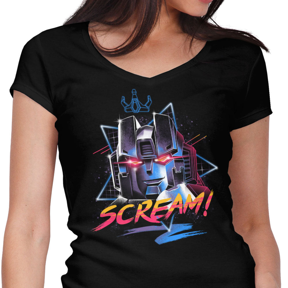 Scream Women's V-Neck - Adult & Kids T-Shirts, Sweatshirts & Hoodies apparel design preview 1