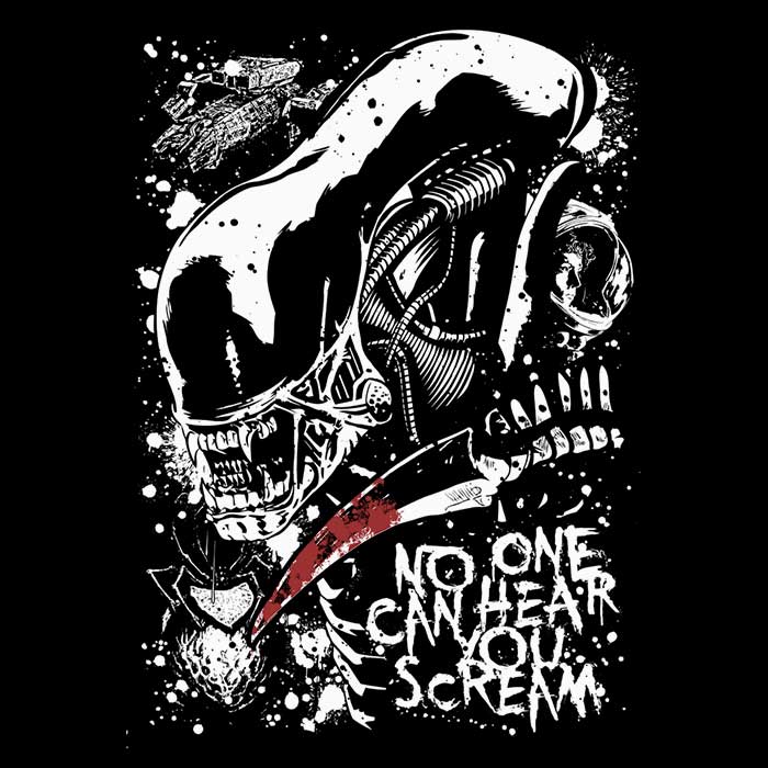 Screaming in Space Women's Apparel - Adult & Kids T-Shirts, Sweatshirts & Hoodies apparel design preview 2