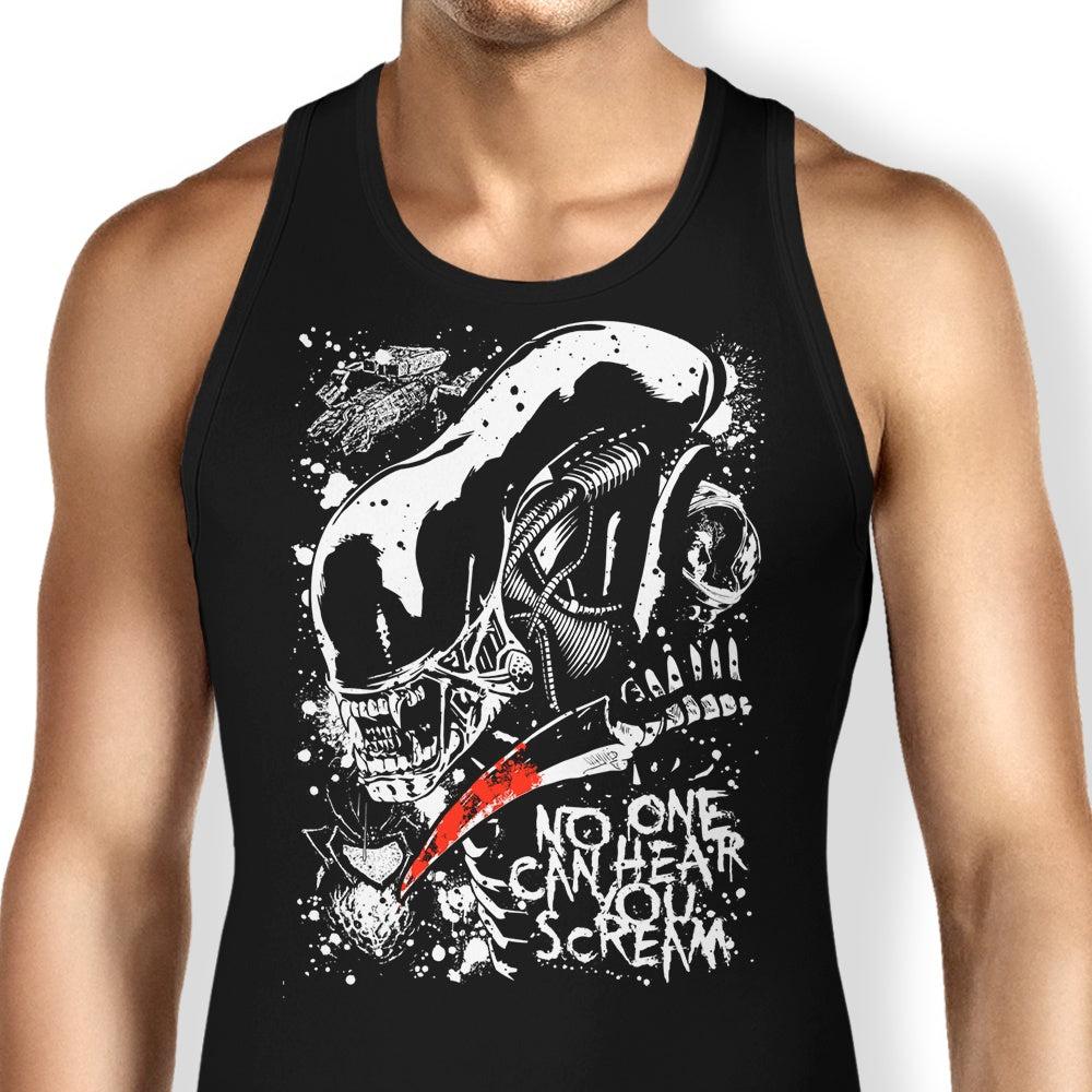 Screaming in Space Tank Top - Adult & Kids T-Shirts, Sweatshirts & Hoodies apparel design preview 1