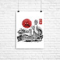 Screaming Red Sun Poster - Adult & Kids T-Shirts, Sweatshirts & Hoodies apparel design preview 1