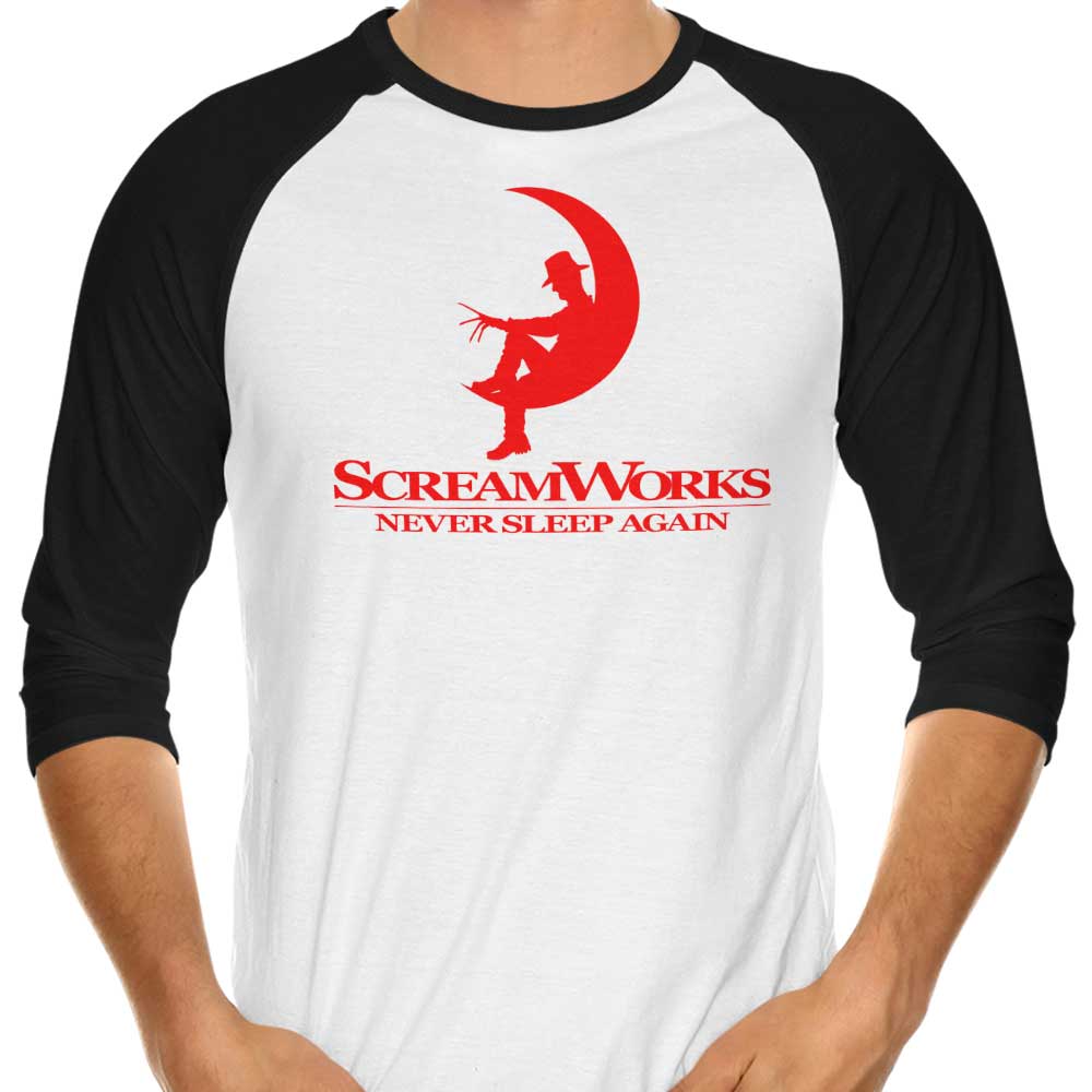 Screamworks 3/4 Sleeve Raglan - Adult & Kids T-Shirts, Sweatshirts & Hoodies apparel design preview 1