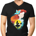 Sea Princess Silhouette Men's V-Neck - Adult & Kids T-Shirts, Sweatshirts & Hoodies apparel design preview 1